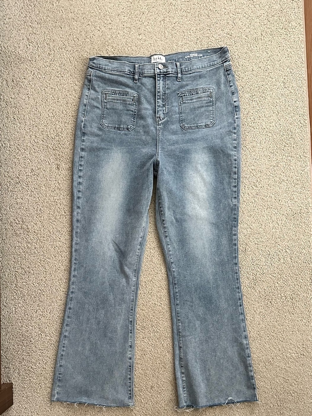 Nicole Miller Light Blue Flare Jeans